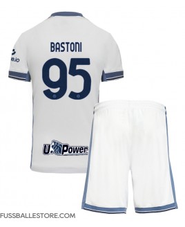 Günstige Inter Milan Alessandro Bastoni #95 Auswärts Trikotsatzt Kinder 2024-25 Kurzarm (+ Kurze Hosen)